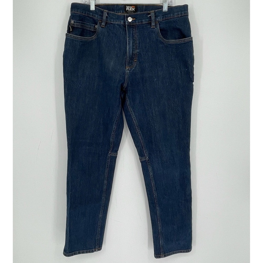 Timberland PRO Men's Blue Flex Athletic Fit Carpenter Denim Jeans Size 36x32